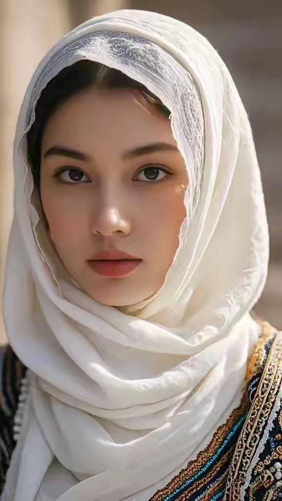 异域风情，头巾飘逸，神秘而优雅。