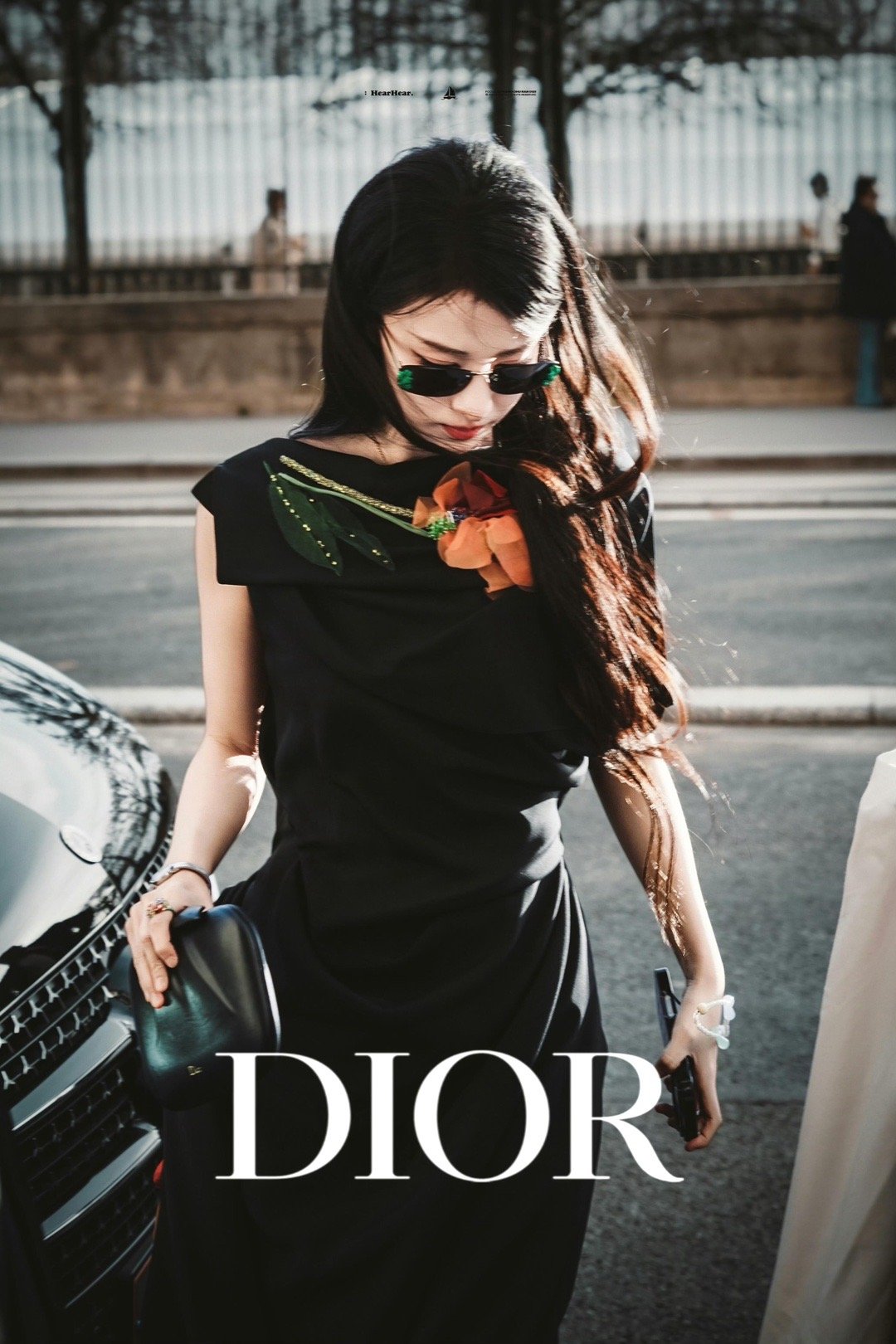 顶奢大女主！王楚然巴黎时装周气场全开！船儿在巴黎街头的Dior黑玫瑰，杀疯了！ 