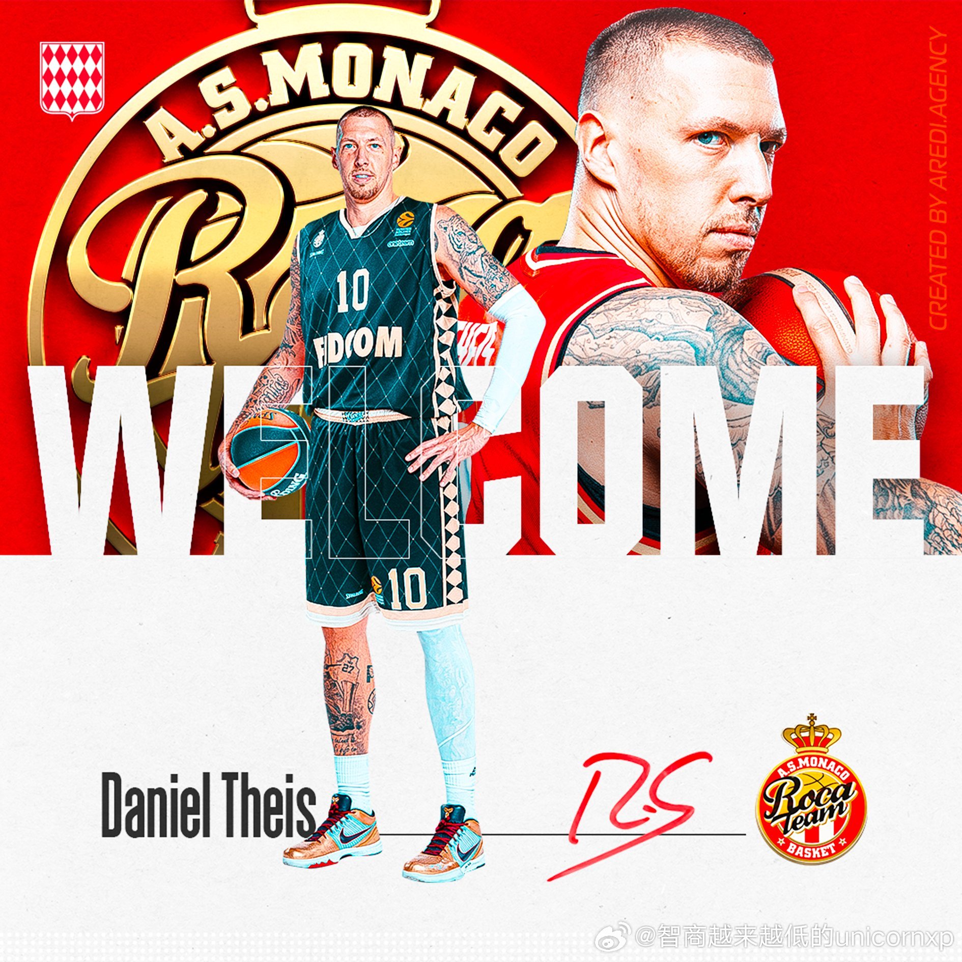 摩纳哥官宣Daniel Theis 