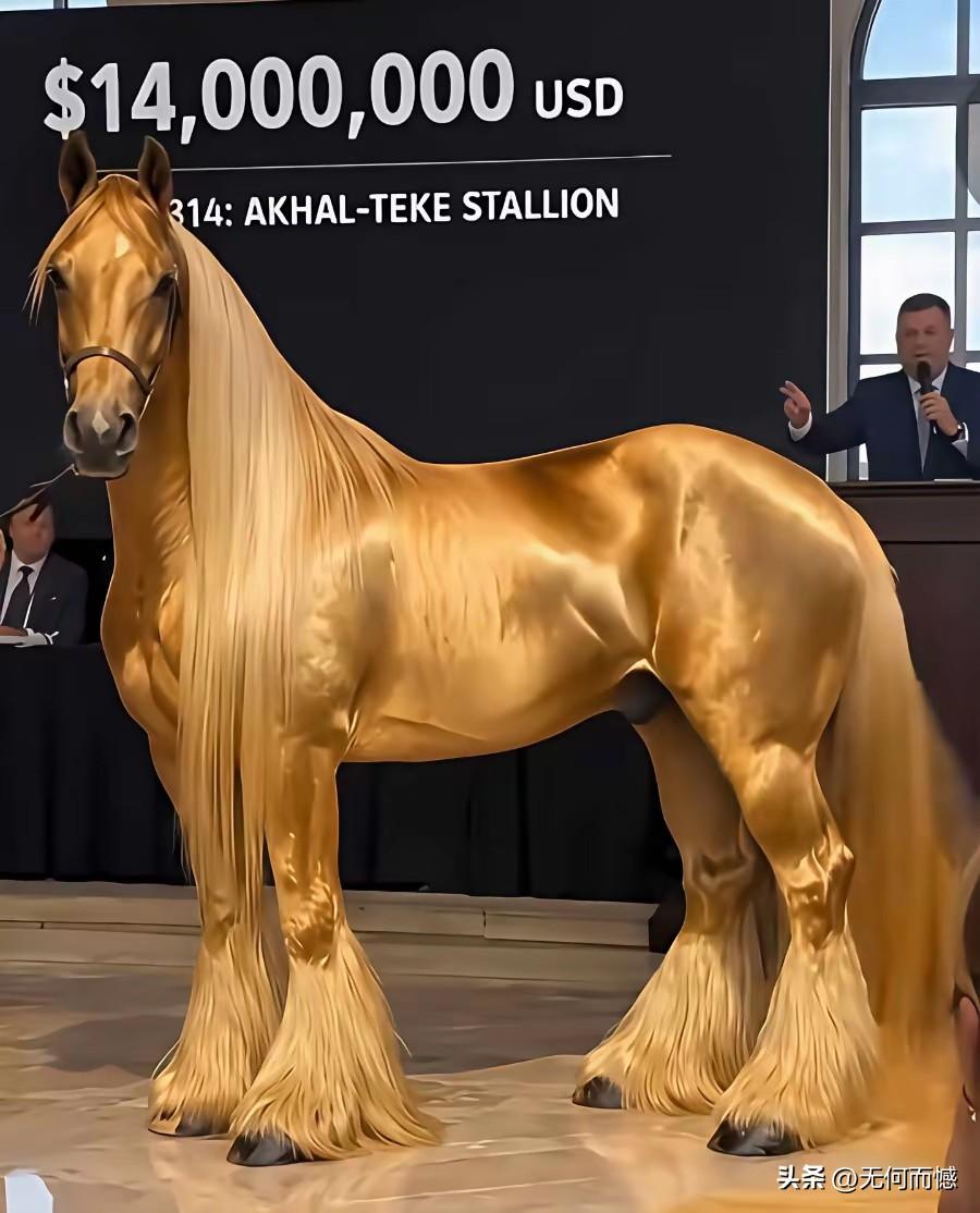 一匹马价值1400万美元，这可能吗？虽然这匹马长的非常漂亮了，但是也不可能值这么
