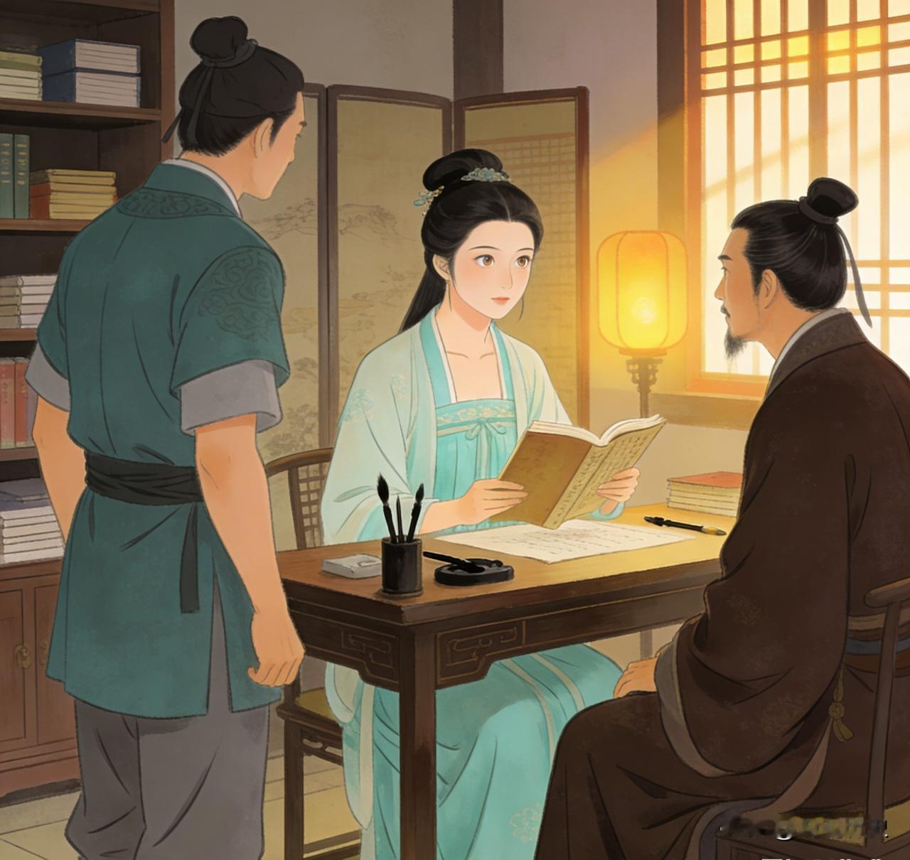 有一天，西晋名臣王浑和妻子钟琰坐在一起，看见儿子王济从庭院经过，王浑觉得儿子非常