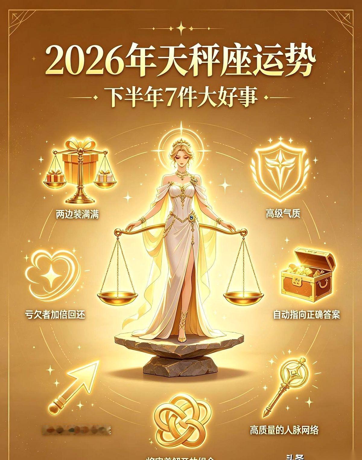 聊聊天秤座，2026年下半年，有几件事会很反常。
那个几年前欠你钱、早就没了消息