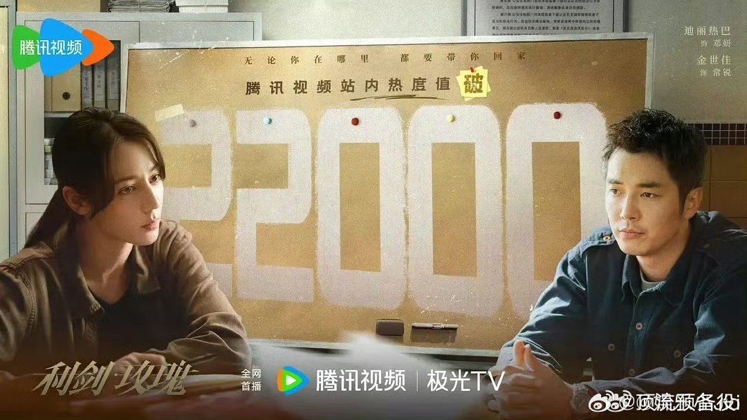 利剑玫瑰🐧站内热度破2.2w，首播酷云实时收视率巅峰值破2.2% 妈呀爆剧女王