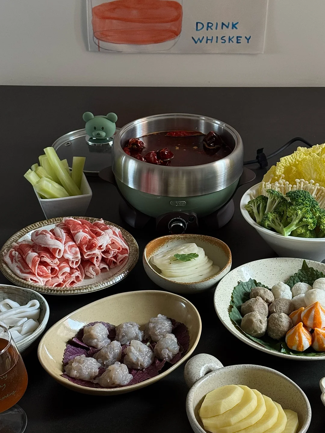 ⚫️daily｜午餐 🥘 阴雨天🌧️的麻辣火锅