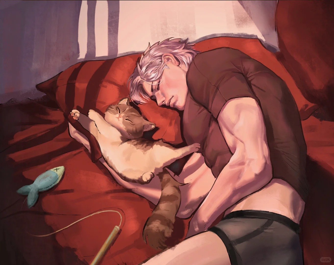 非常好的小猫啊，不过我把小猫的jiojio看成了蛋蛋……[允悲]   