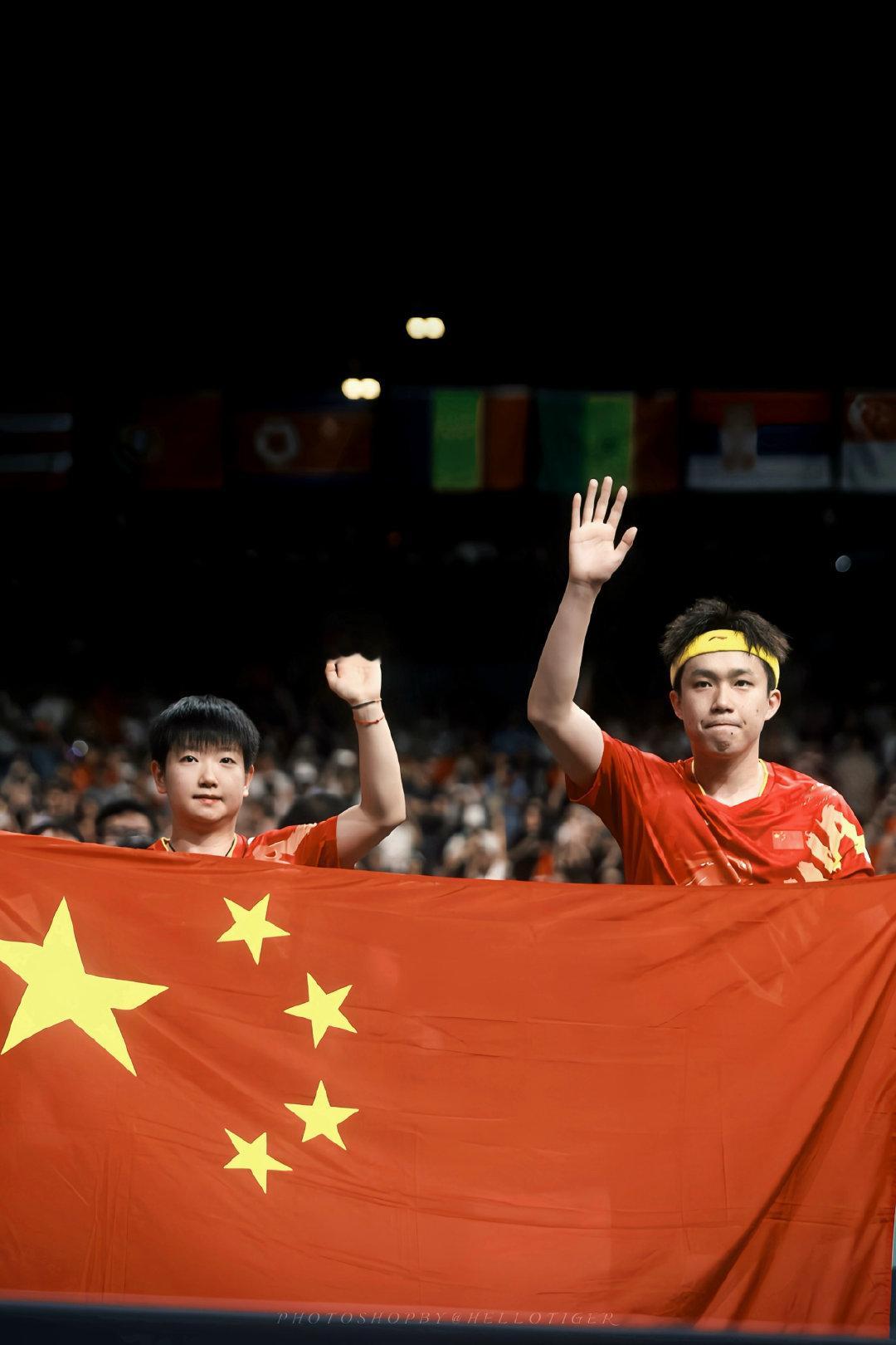 喜欢的混双组合双世一[哇]#国乒锁定五冠开始队友pk# ​​​