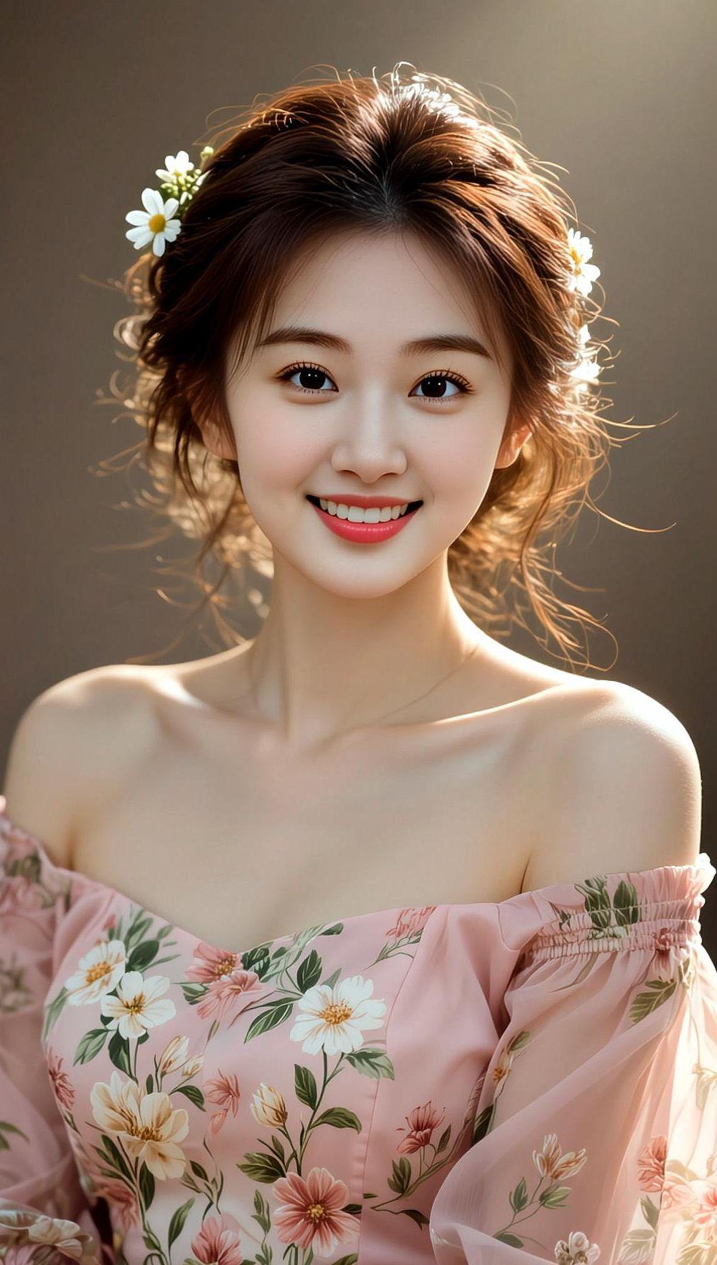 AI花卉甜美写真 抖音ai创作 穿出你的时尚你的感觉