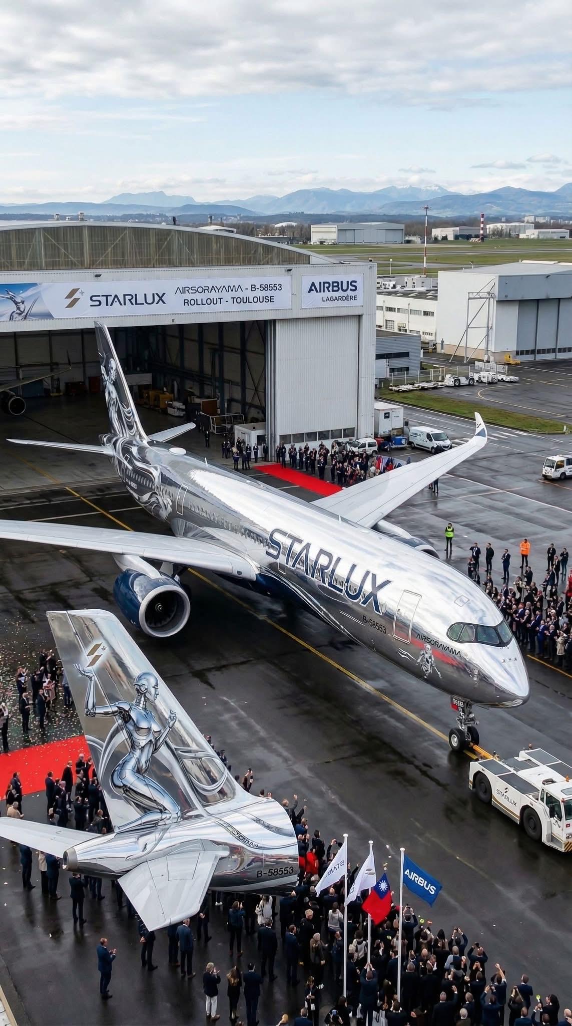 星宇航空最新的A35K
只看到一个信息源，其他没有相关的报道。
金属银配色涂装，