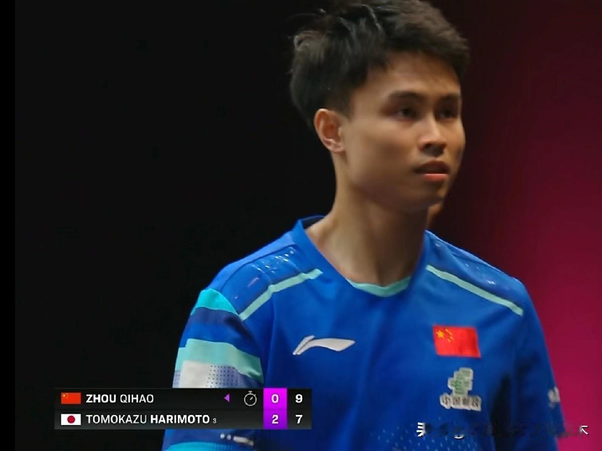 张本智和多哈冠军赛一串二国乒球员了！
向鹏0比3输给了他，周启豪又1比3输给了他