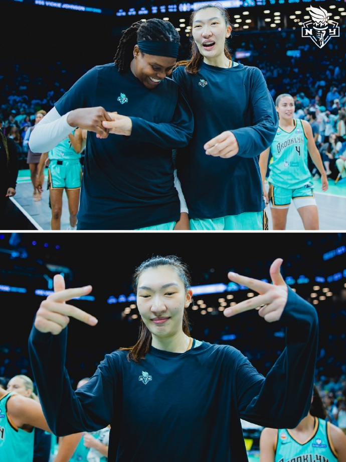 #韩旭19分赛季新高# 今天WNBA常规赛纽约自由人85-66战胜了芝加哥天空。