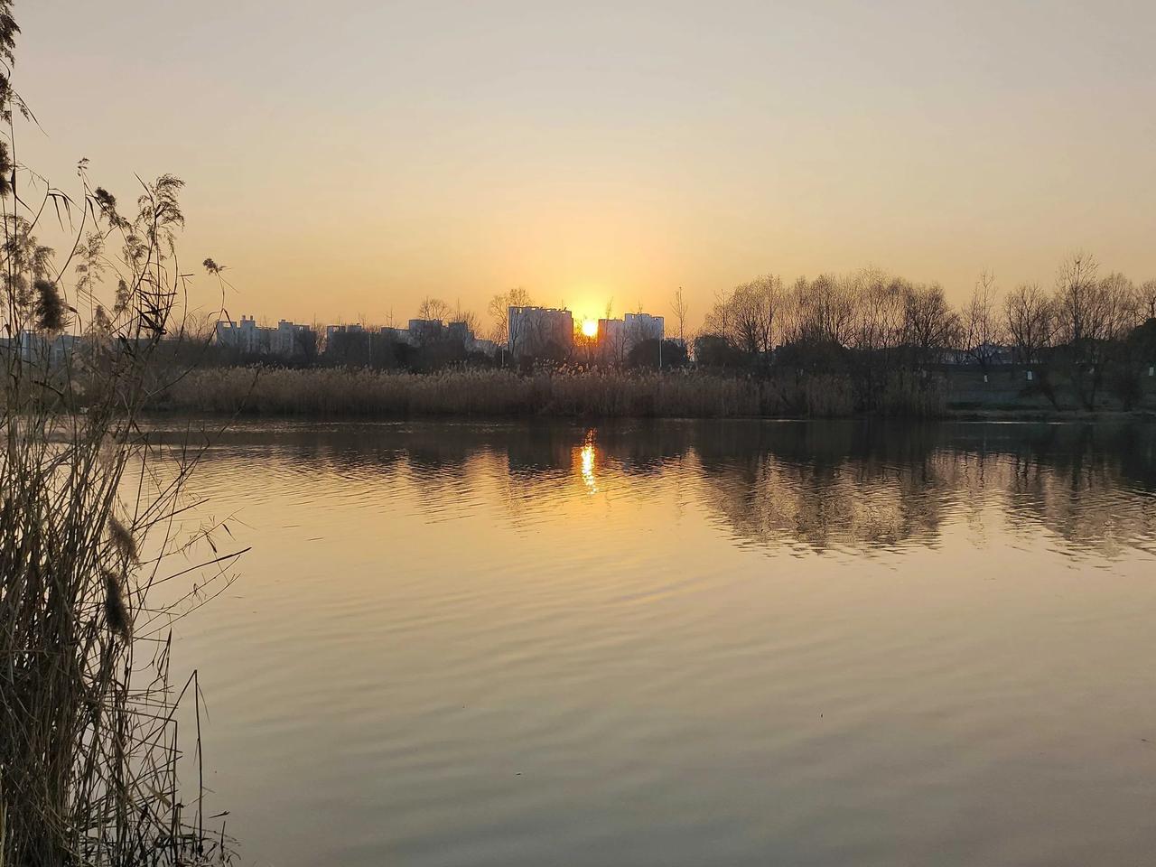 随手拍一张夕阳西下