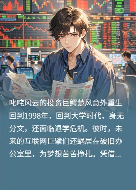 叱咤风云的投资巨鳄楚风意外重生回到1998年，回到大学时代，身无分文，还面临退学