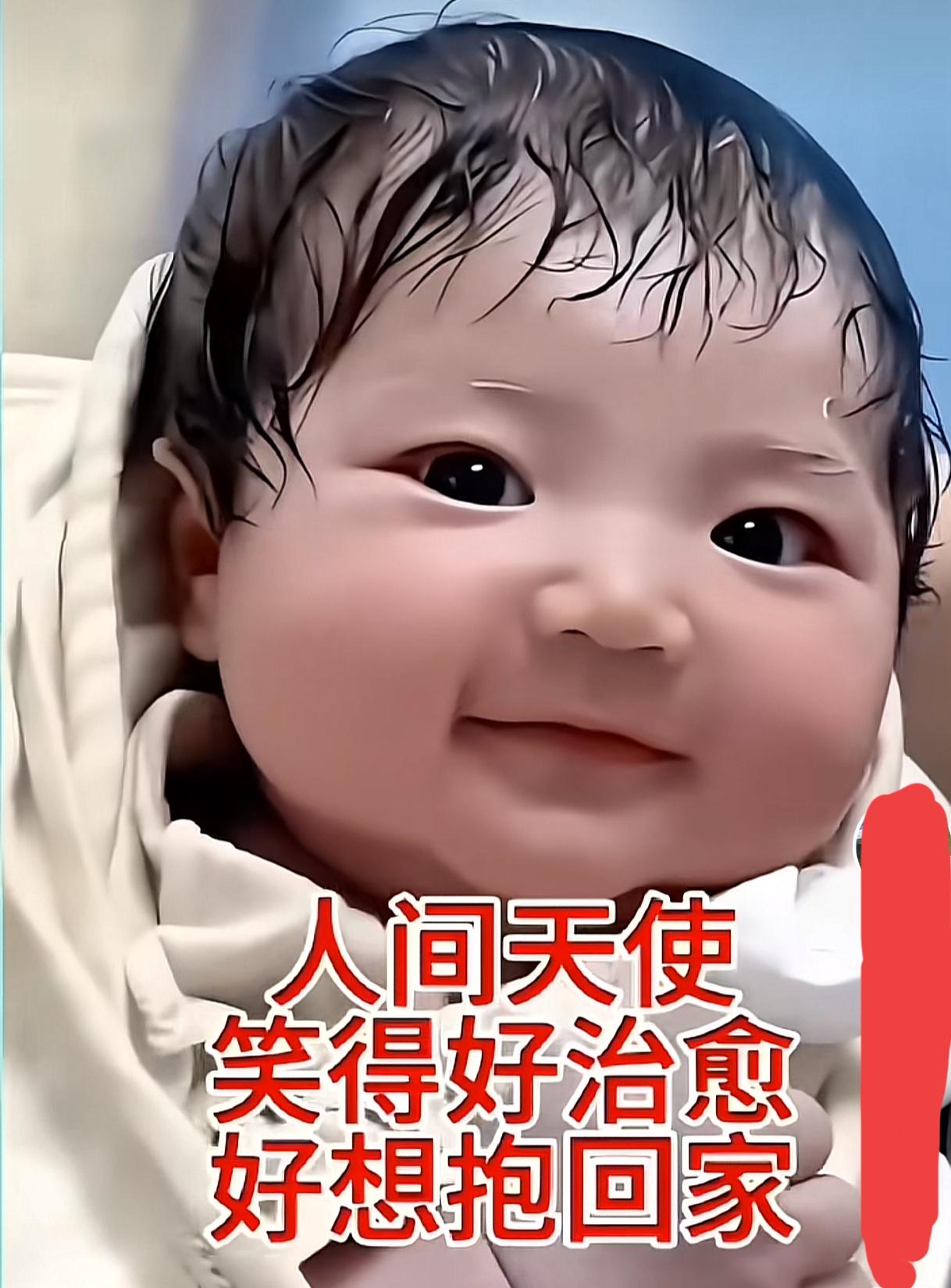 刷到这个小可爱已经数次，每次刷到她都认真瞅瞅，她刚出生，面相就这么完美，五官精致