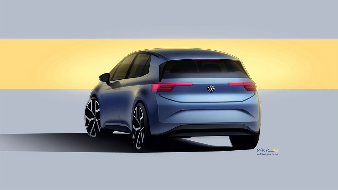 车若初见 大众ID.3更名ID.3 Neo ，预告图也发了，四月中旬首发亮相，软