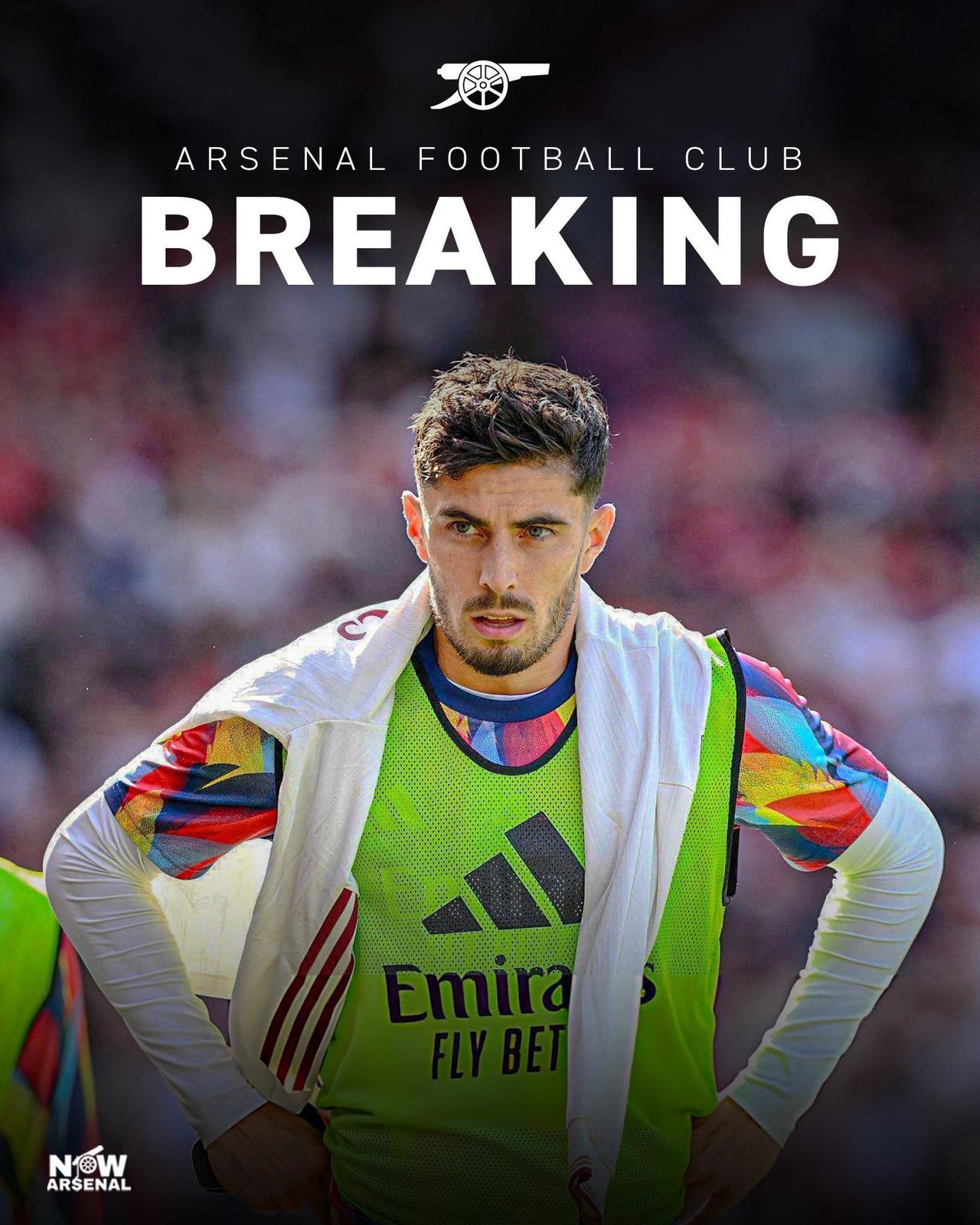 【哈弗茨伤势乐观】据BBC记者Sami Mokbel报道，阿森纳对凯·哈弗茨的伤