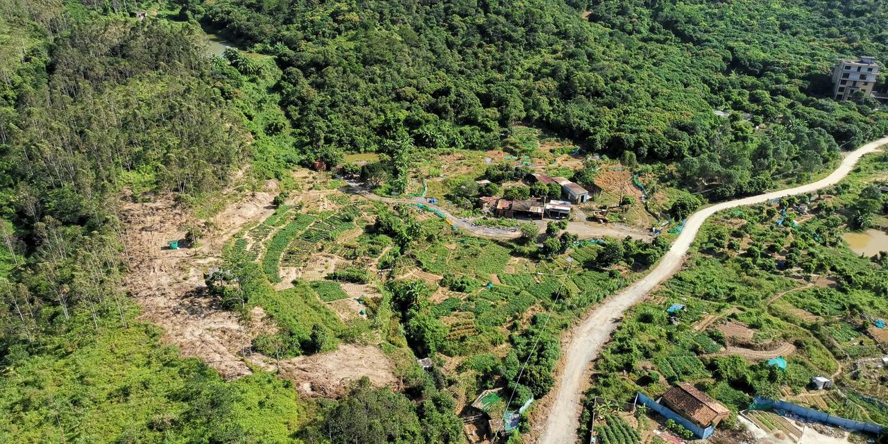 这是惠州碧桂园山河城。第一张照片的位置规划中要建设一所医院和一所学校，但估计是开