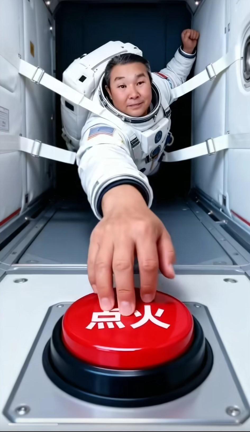 向伟大的宇航员致敬！为国为民争光！祝你们平安早日返航！合家团聚！你们为国争光，为