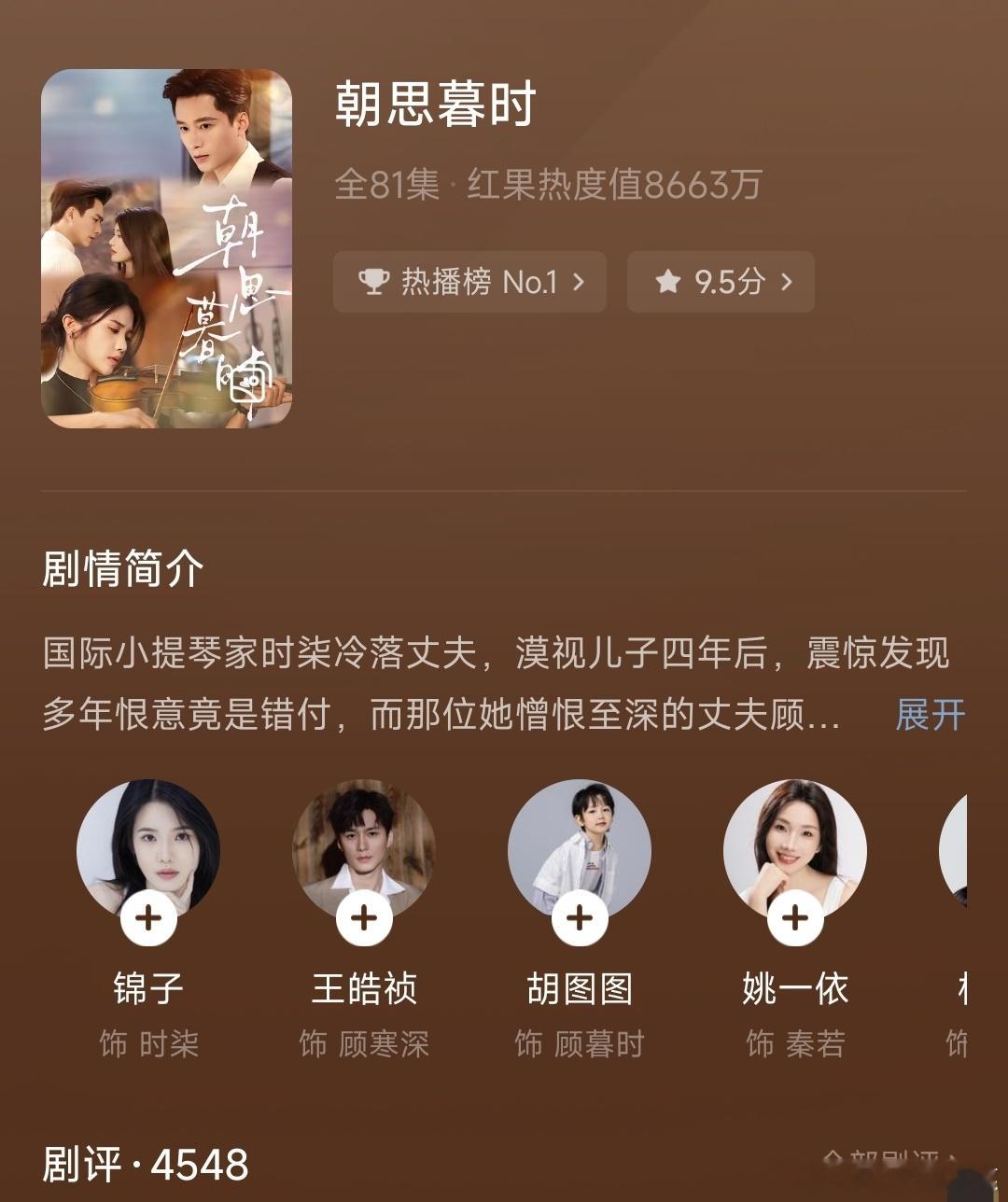 太可惜了啊❗朝思暮时，热度开出来了，只有8663万❗差一点点，就能上9000万+
