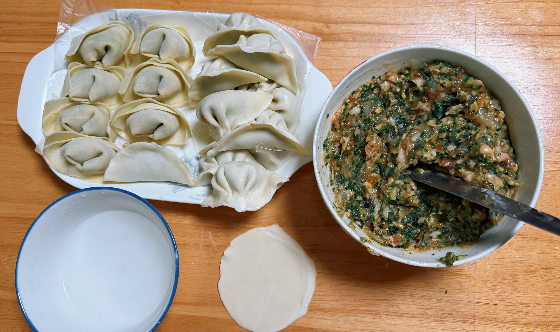 还是自家包的馄饨最好吃 