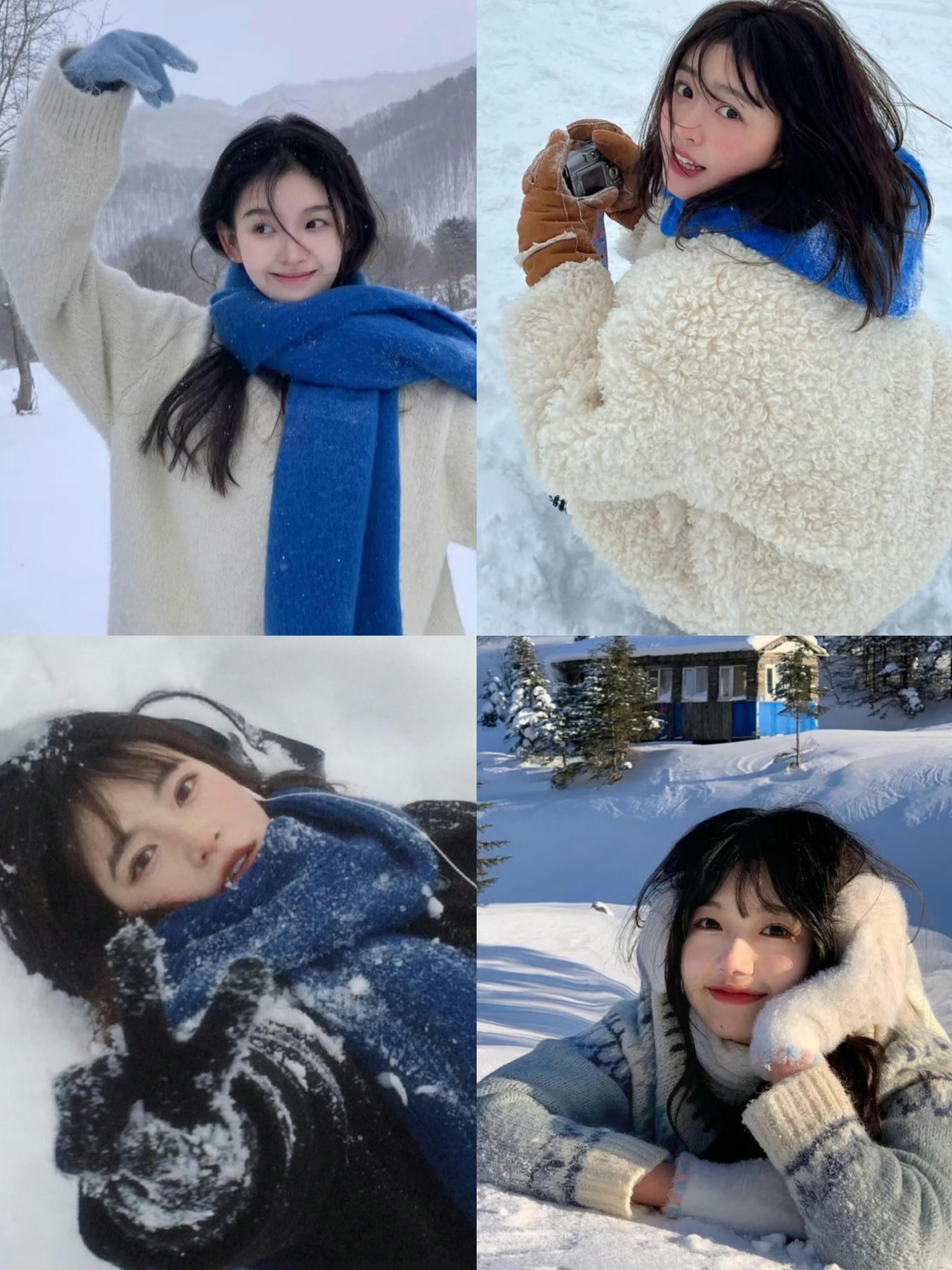 超全雪景拍照姿势！今年冬天一次拍够❄ 