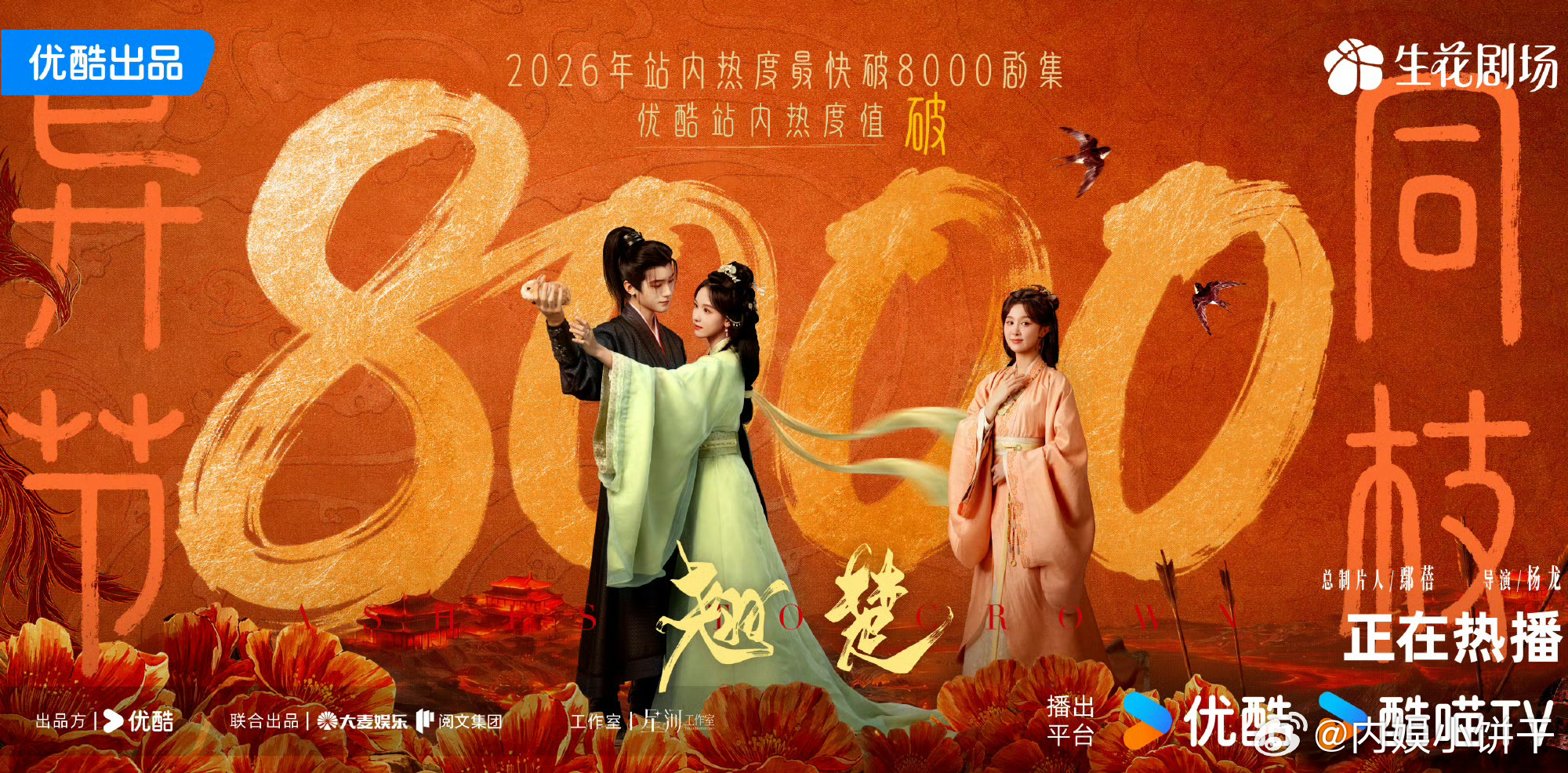 《翘楚》热度破8000陈都灵｜周翊然