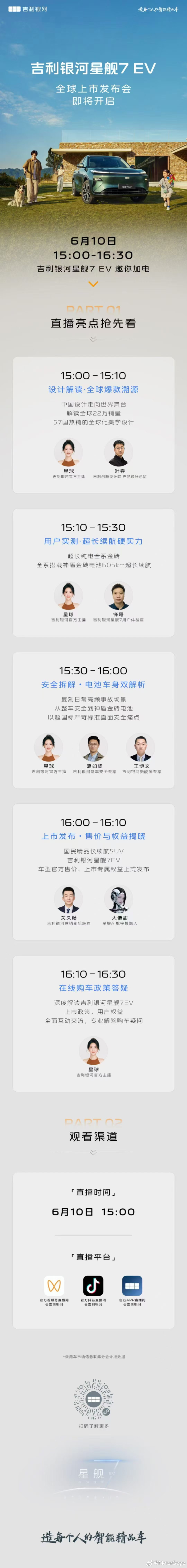 今晚星舰 7EV 也要正式上市了，之前大家呼声比较高的，要一款比E5定位更高一点