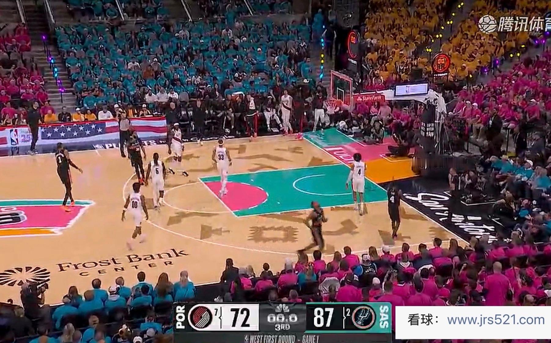 三节结束马刺领先15分，应该是没啥问题了。 