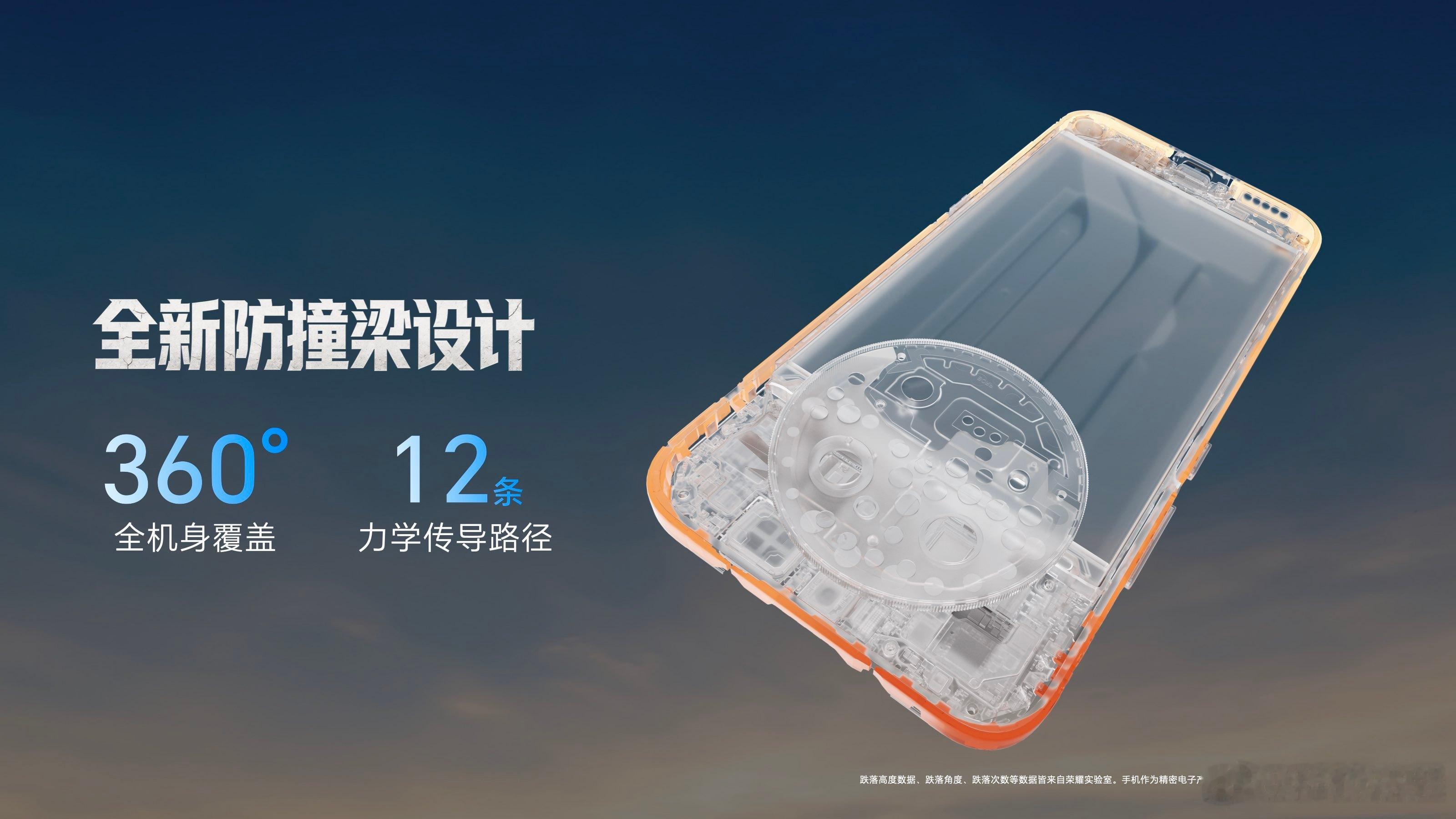 荣耀X80 Pro Max 通过SGS金标五星严苛场景抗跌耐摔认证，整机参考赛车
