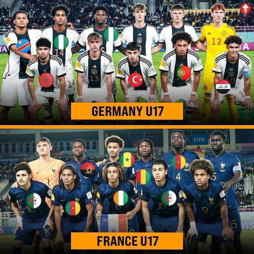 U17世界杯决赛德国队对阵法国队的比赛中，首发出场的22人中，有15人是双重国籍