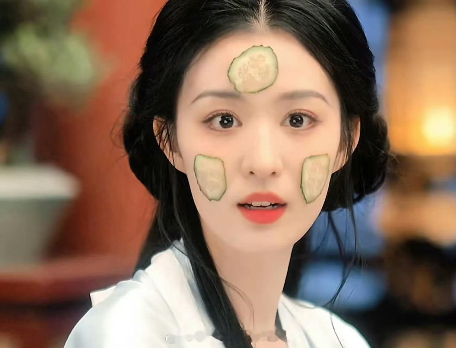 王楚然只贴三片黄瓜美成这样下辈子我要预定这张脸