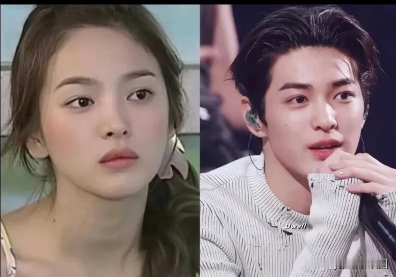 终于知道为什么那么多人说安乾镐像宋慧乔了，把两人照片合在一起看真的一模一样的。尤