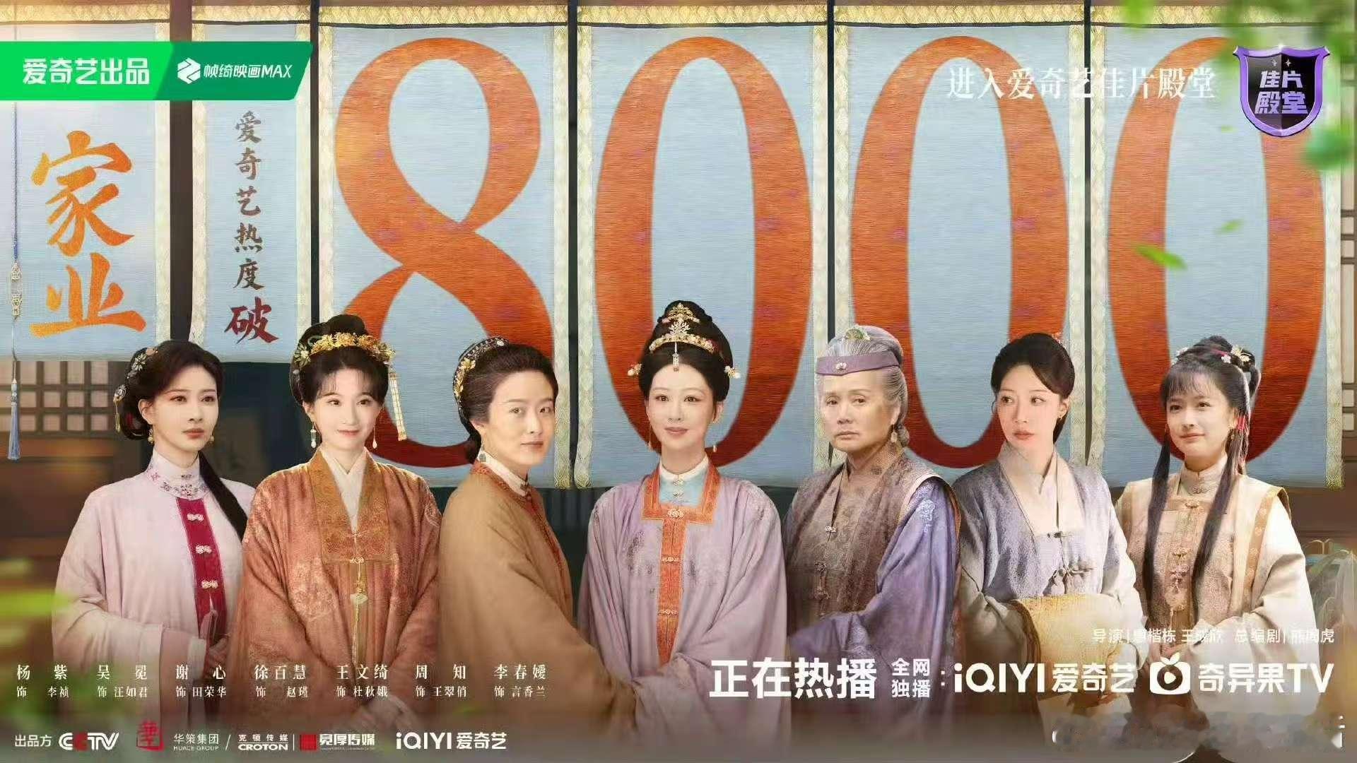 杨紫家业站内热度破8000杨紫家业热度8000 破8000啦 