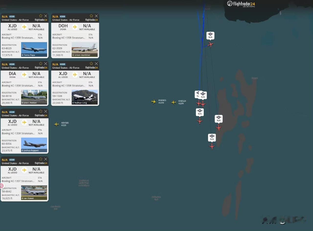 美国空军已开始从乌代德空军基地撤离军用飞机。现在，已有至少 5-6 架 KC-1