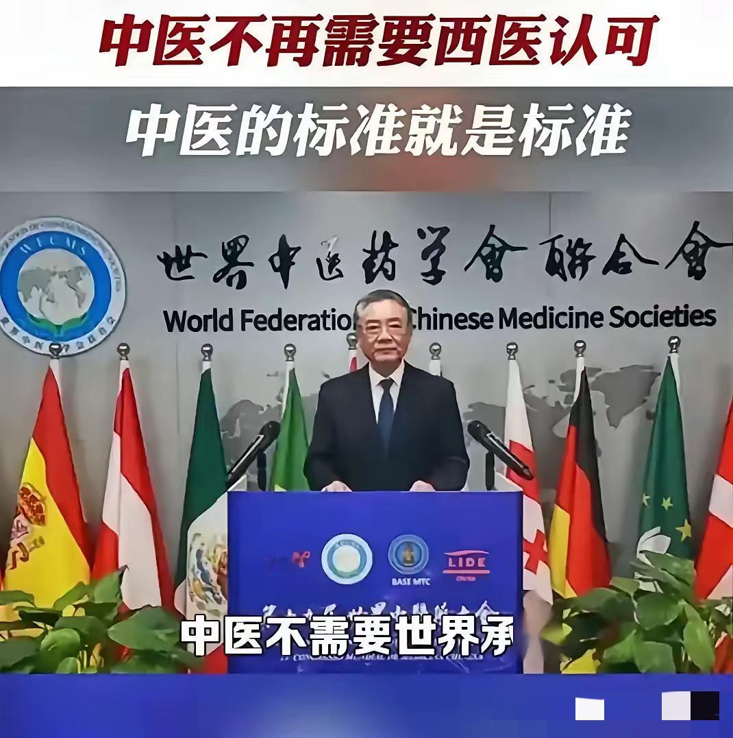 这话说到点子了！！！
在中医标准上，中国的中医标准就是世界标准，不需要西方认可。