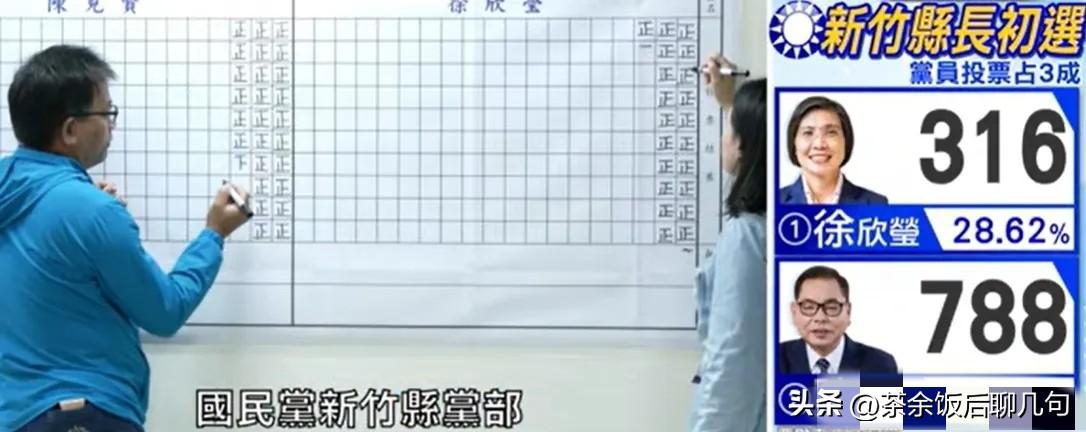 徐欣莹志在必得，可是开票结果已经三分之一，陈见贤遥遥领先，她输了怎么办？
 
刚