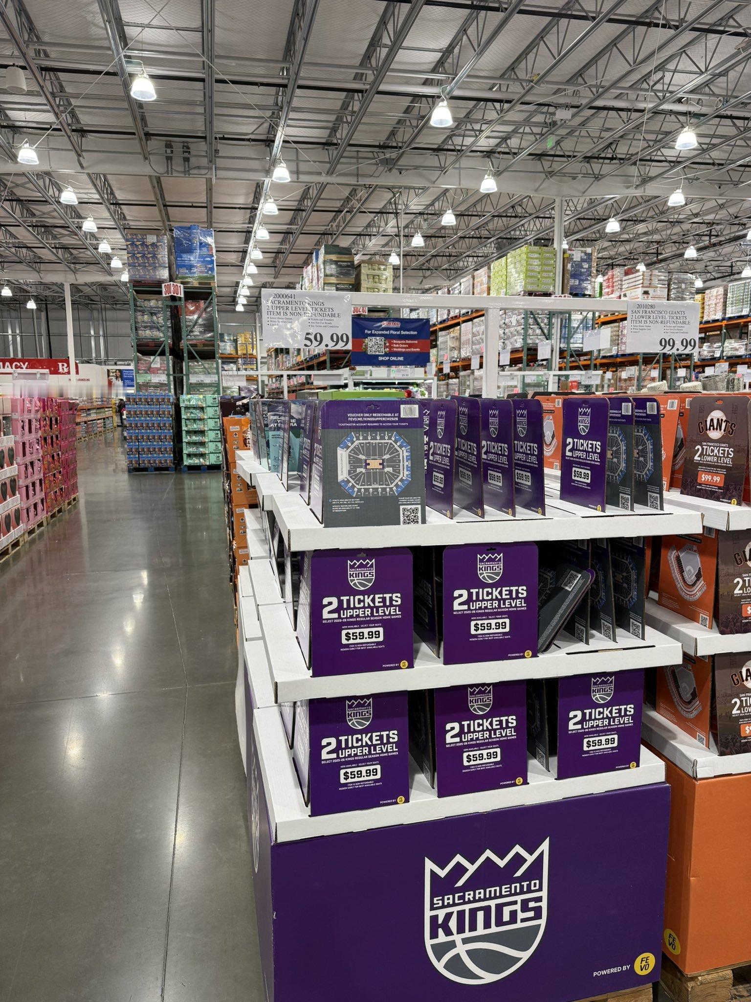 ▲国王这战绩不好，超市卖东西送门票NBA