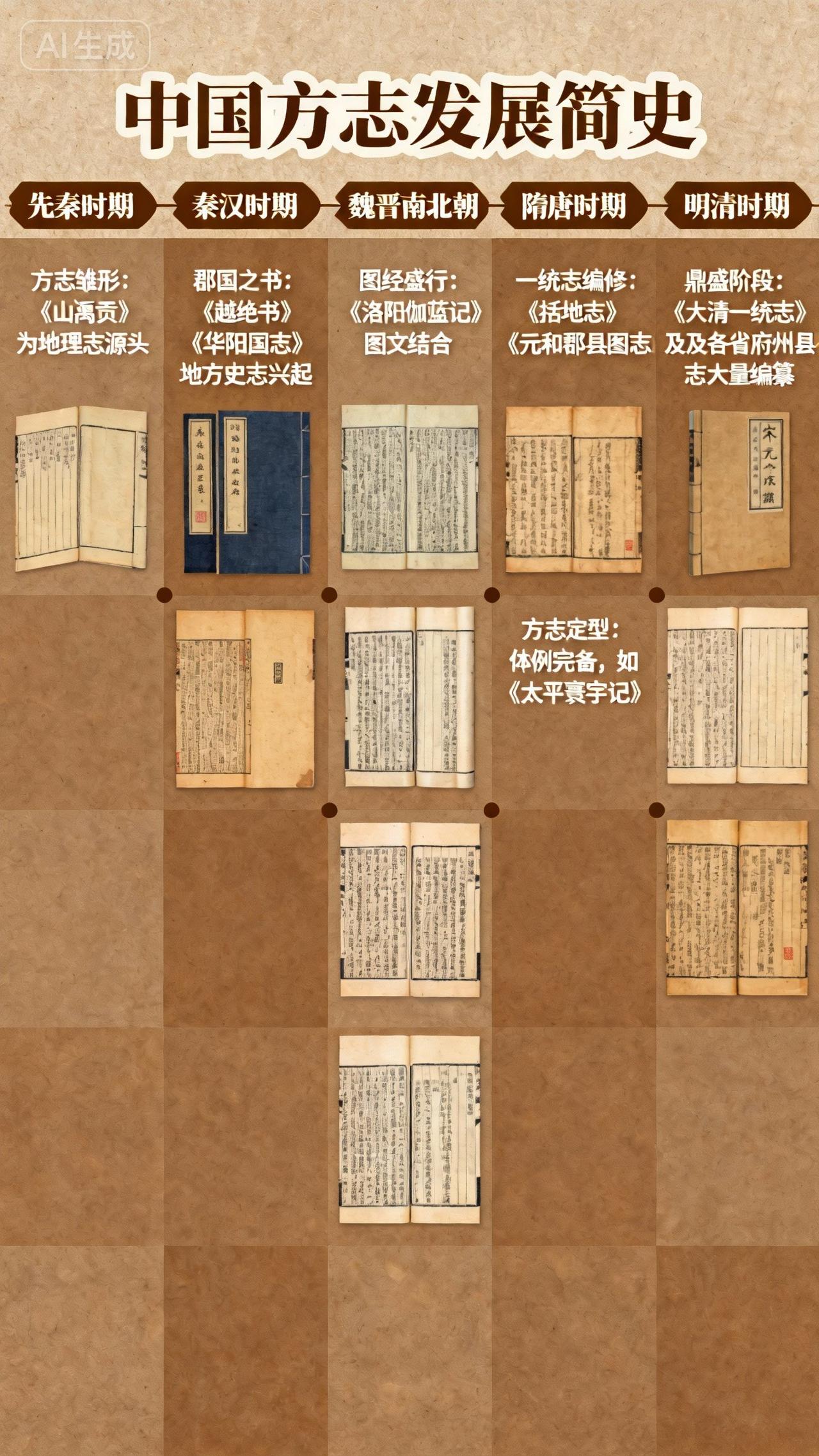 从周朝史官到当代新规！中国方志2000年演变史，藏着一方水土的千年记忆
 
国史