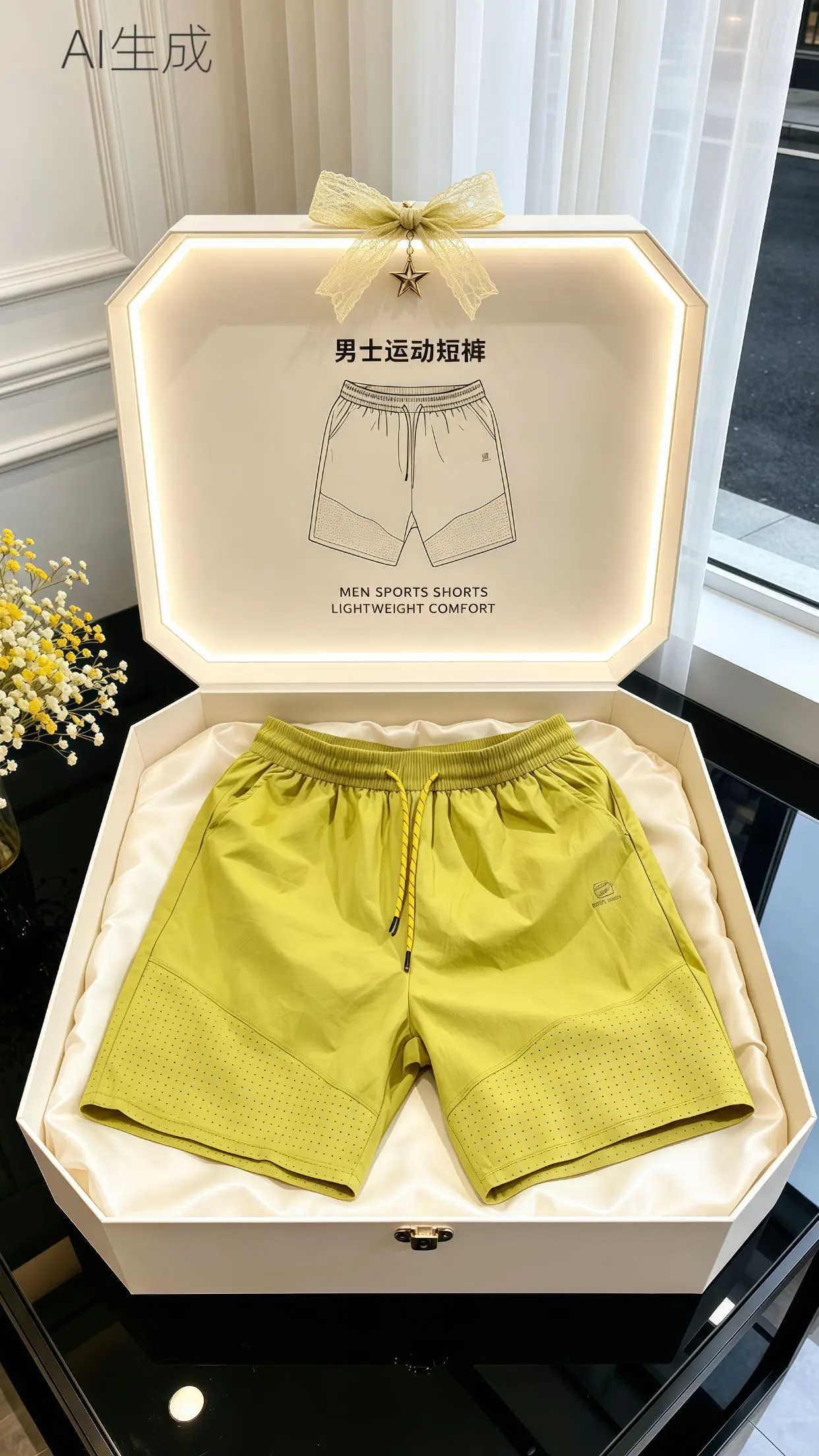 男士运动短裤 冰丝短裤