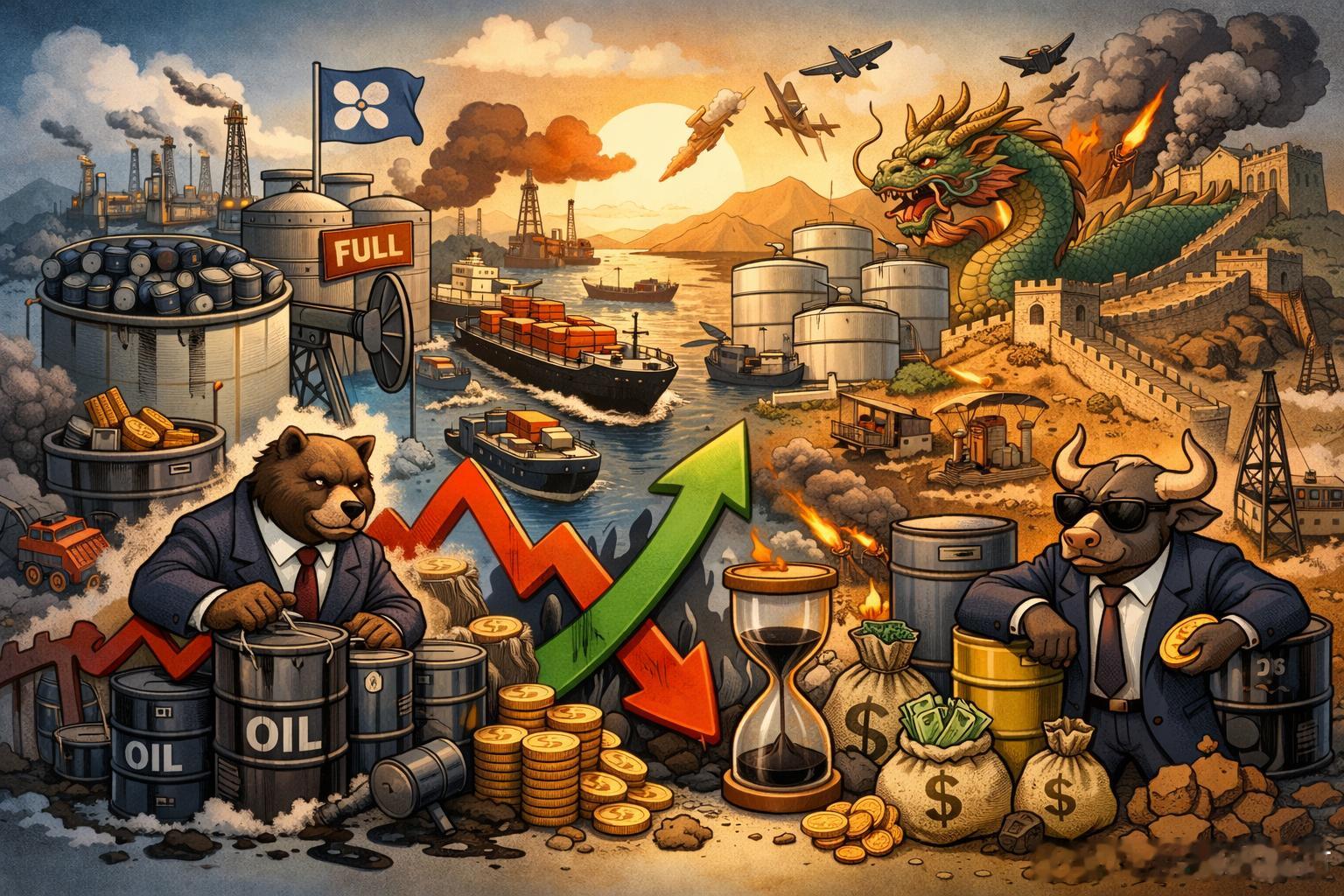 逆向资金盯上原油：表面只剩一个利空，底下却压着十个拐点信号原油市场现在像一张撕裂