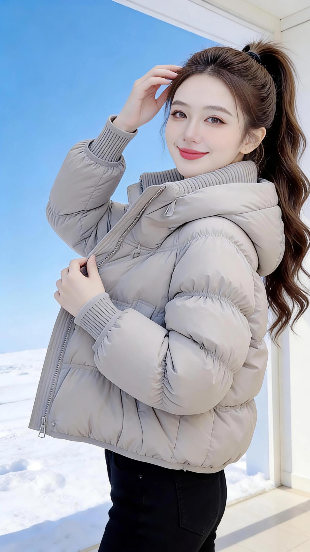 雪色里的温柔序章
 
冬日的风掠过雪原，澄澈的蓝天像一块被水洗过的蓝宝石，将天地