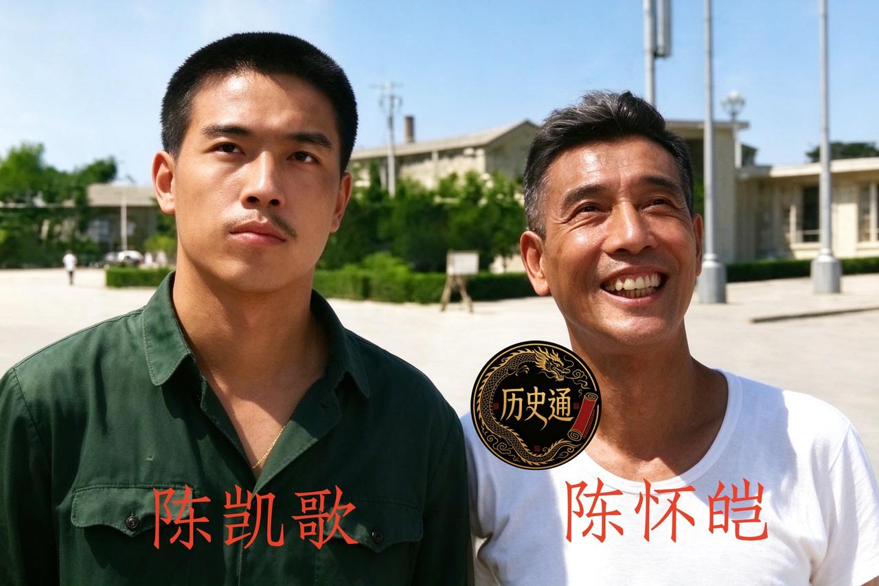 一九六九年夏天的北京街头，一个半大孩子剃着小平头，穿件洗得发白的工装服，站在父亲