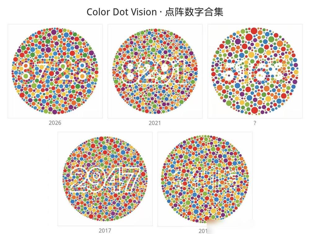 5张色盲测试图，你能秒认几个？说实话我一开始也没当回事，觉得不就是数字点阵嘛，随