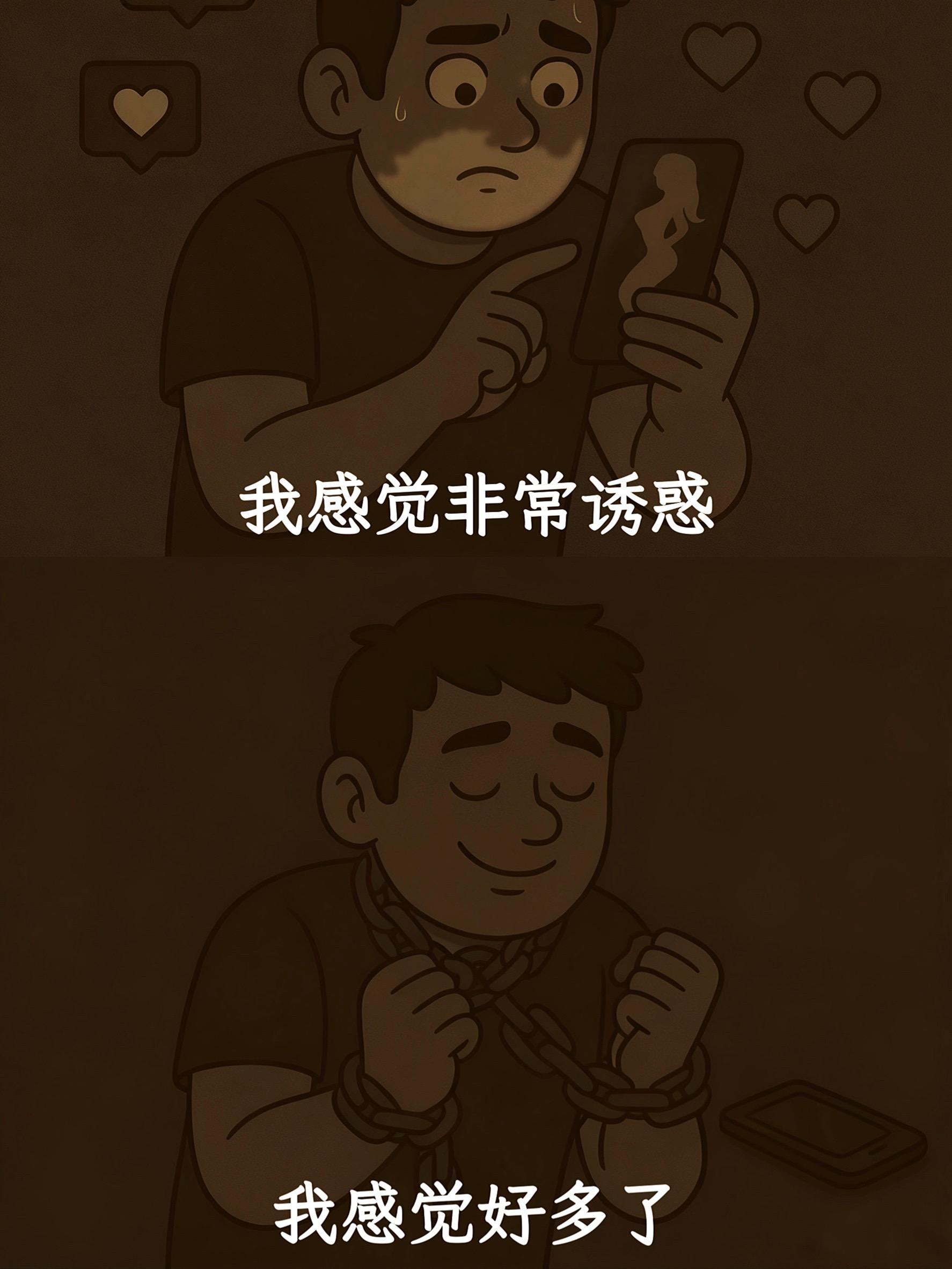 艾特你那颓废的兄弟来看，让男人进步最快的就是禁欲 青春是用来奋斗的，而不是挥霍的