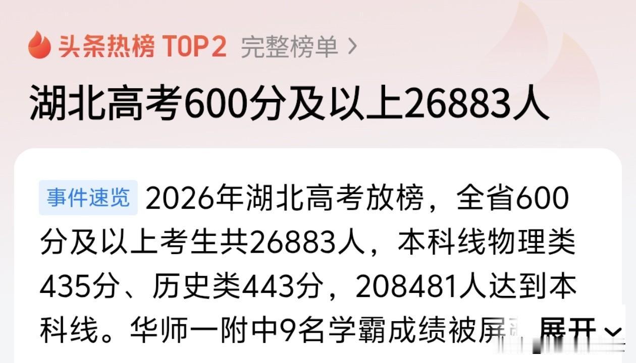 根据江苏省教育考试院公布的2026年普通高考逐分段统计表，全省600分及以上考生