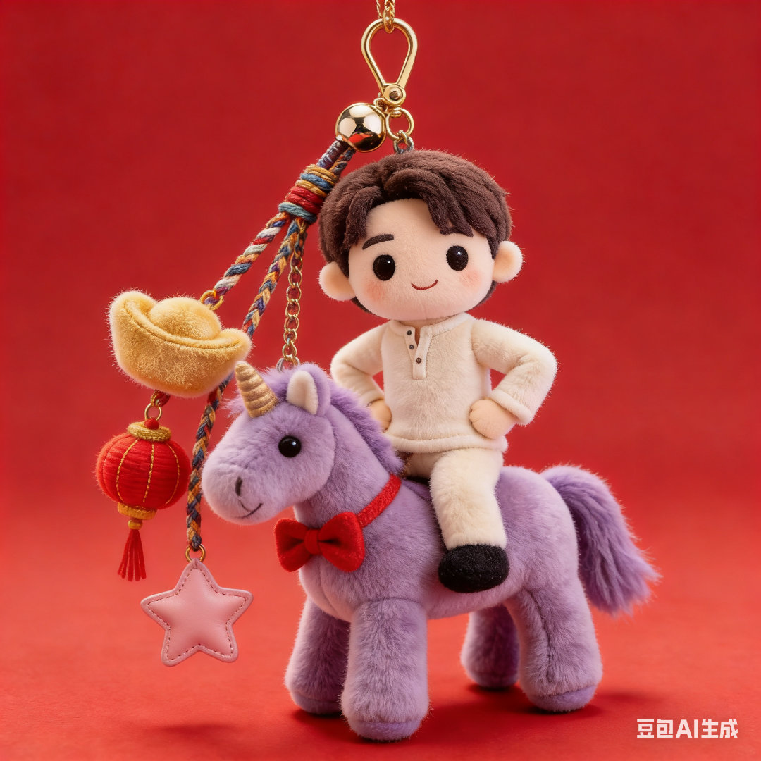 但获得了两个小马挂件 