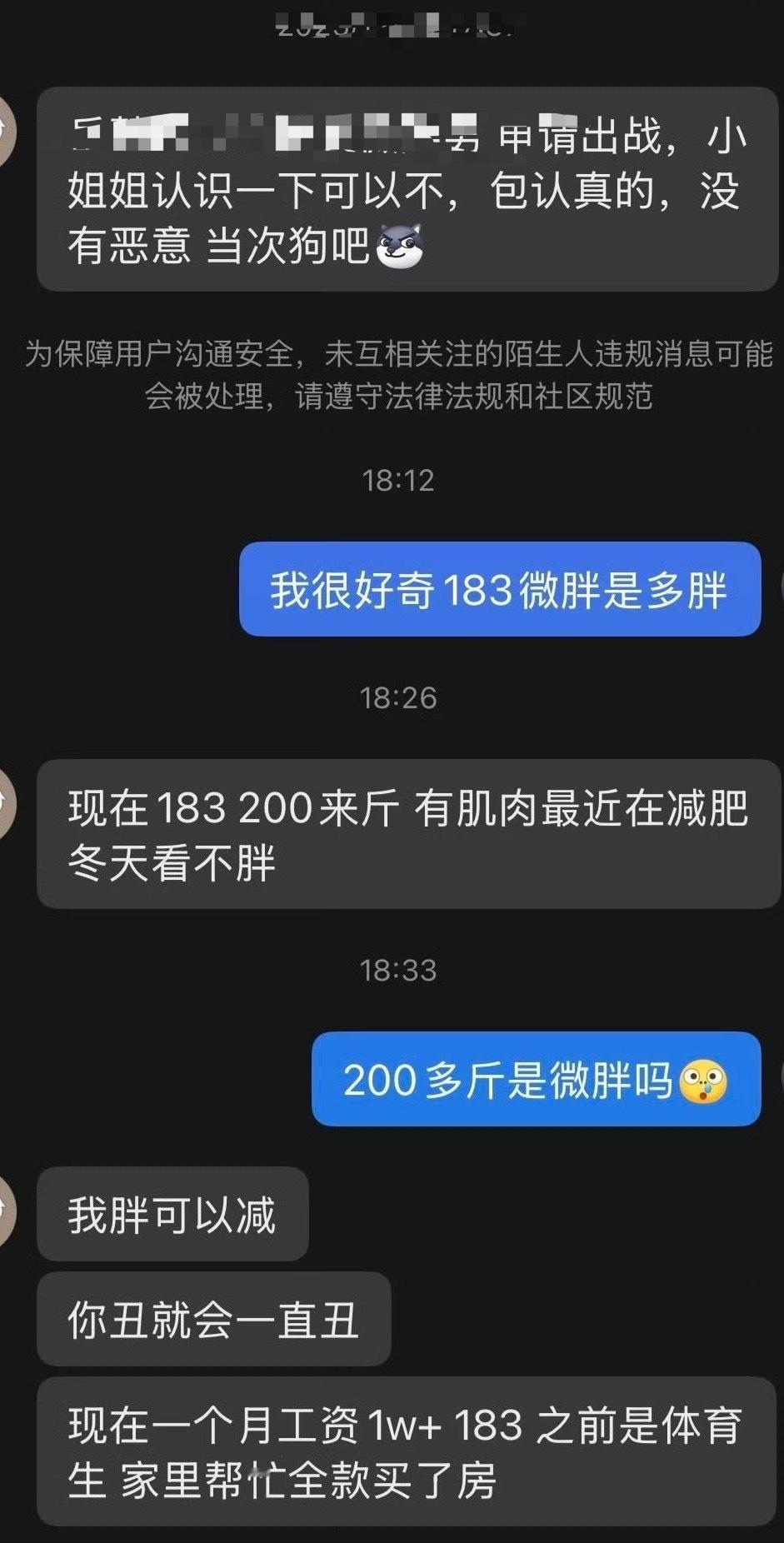 男生200来斤是微胖吗 ？