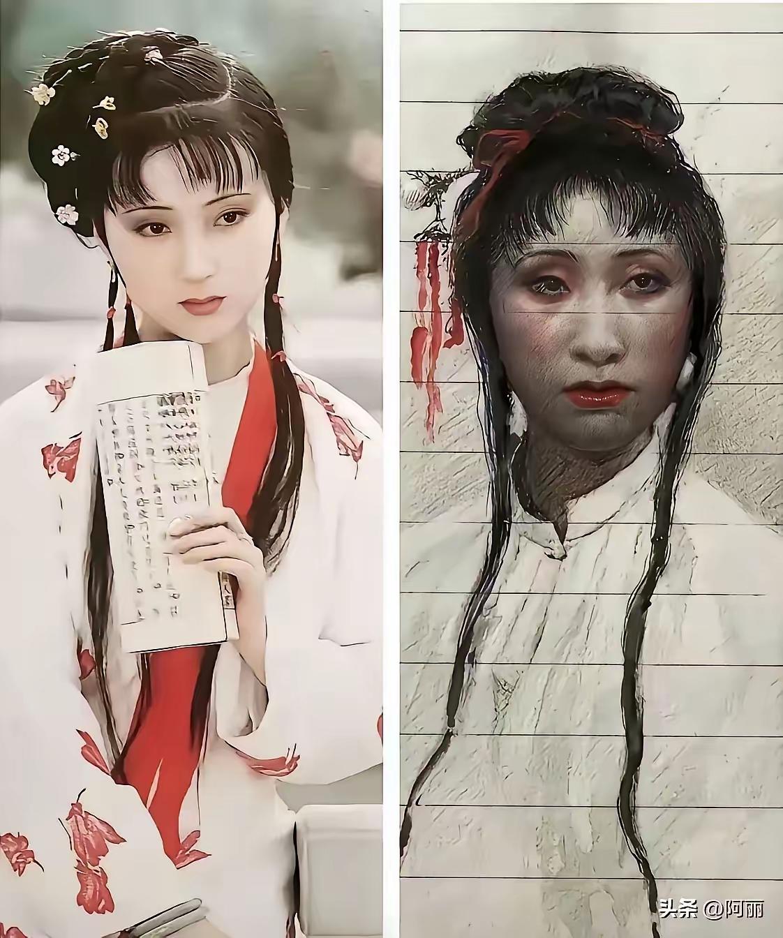 一网友问她女儿学了4年绘画，把林黛玉画成这个样子，还有必要学下去吗？我来告诉你，