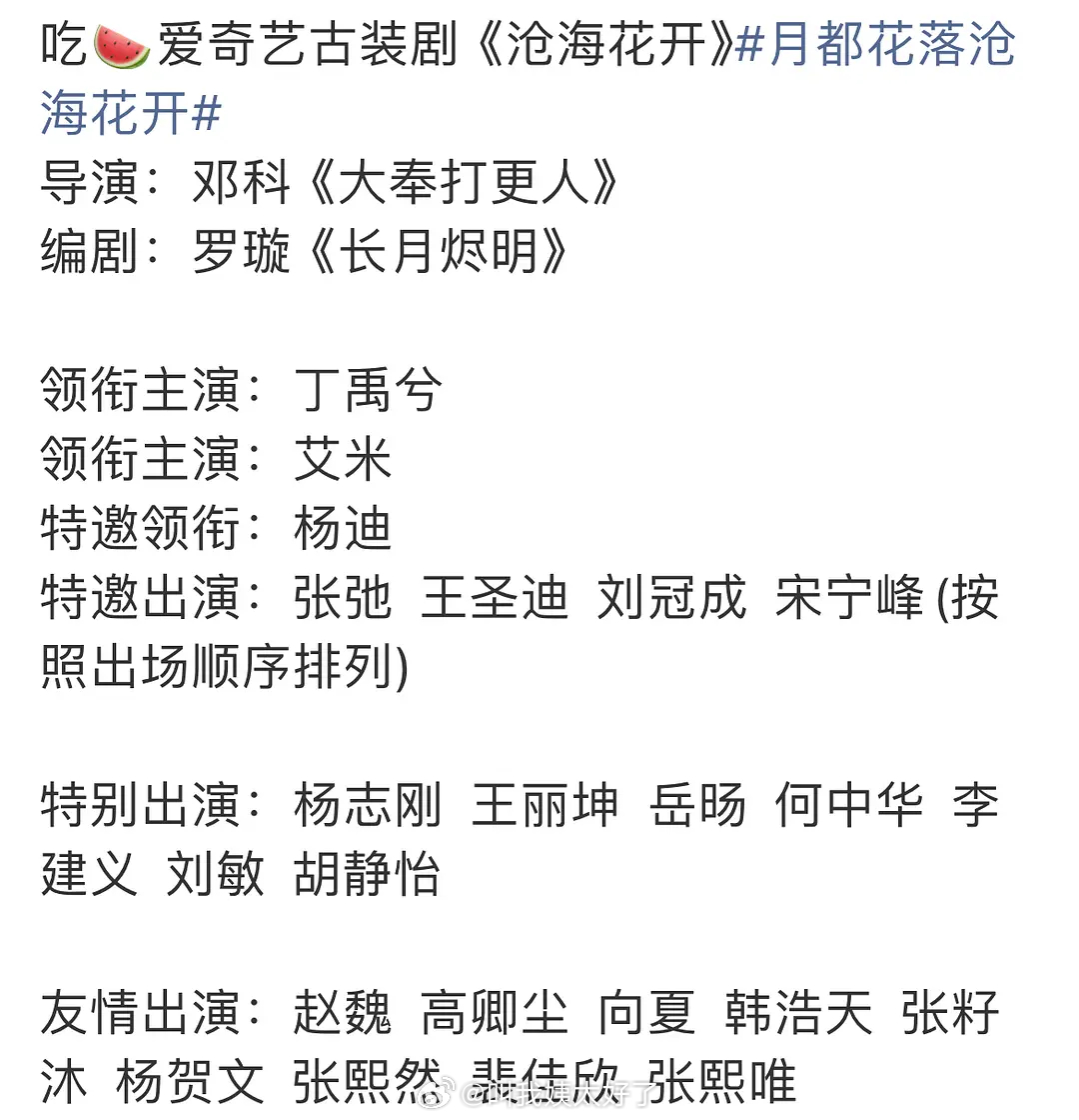 网传🥝的沧海花开定的丁禹兮、艾米，大家感觉两人🈶🈚️cp感？ 