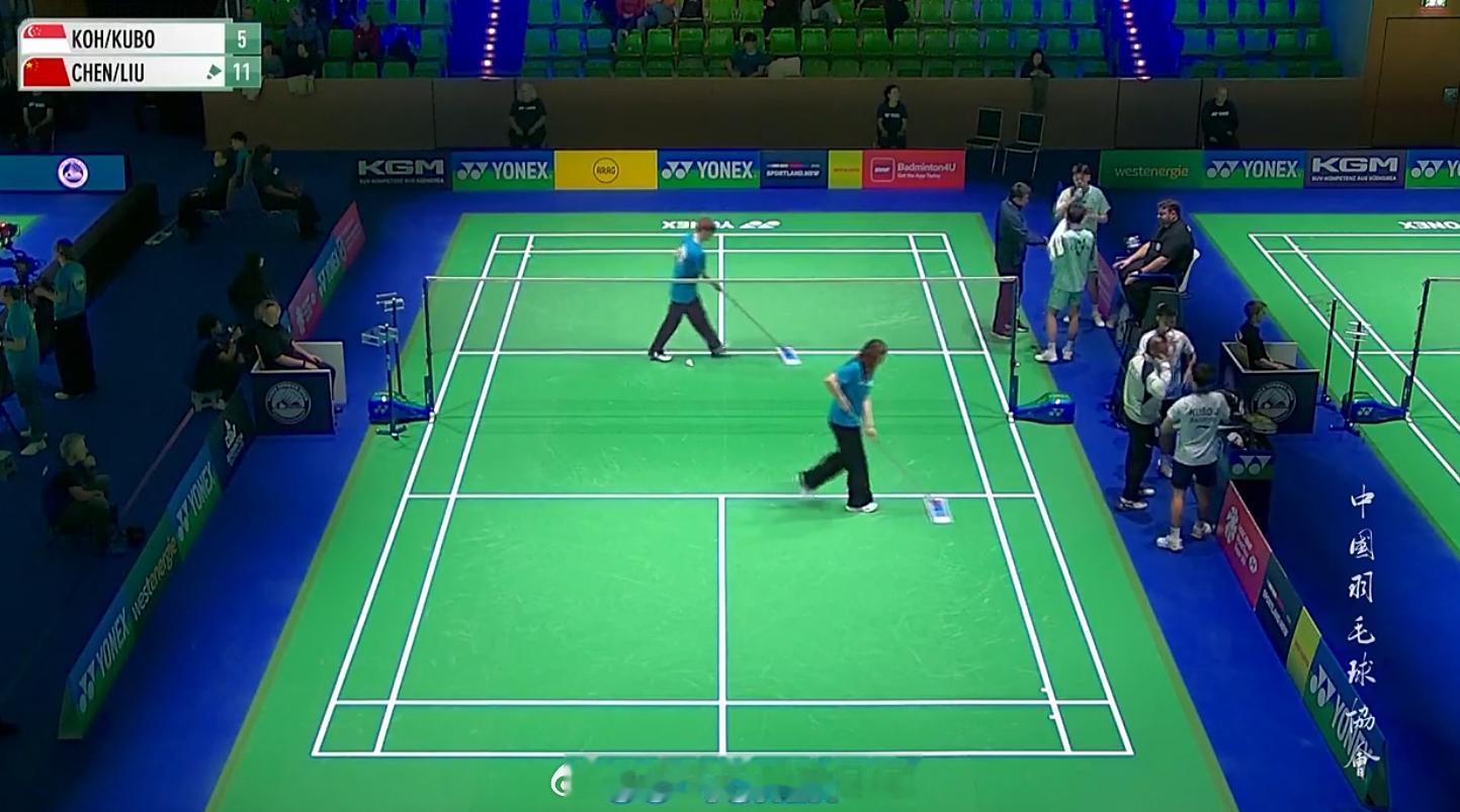 男双 1/8赛高永杰/洼纯佑 5-11 陈柏阳(6)/刘毅2026年德国羽毛球公