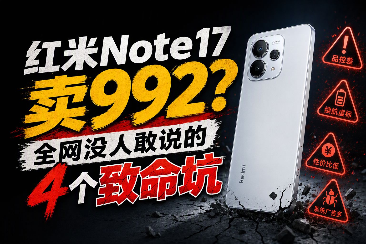 红米Note17卖992？全网没人敢说的4个致命坑